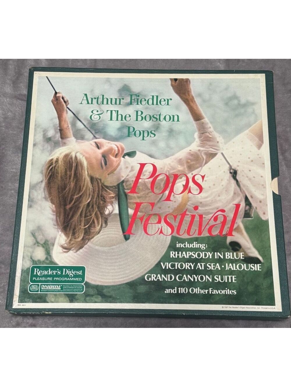 Reader's Digest Pops Festival Arthur Fielder & The Boston Pops 10 LP Set VG Viny